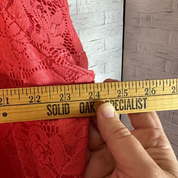 Enfocus woman mod lace short dress bell sleeve pink bohemian Whimsigoth plus Sz - Picture 8 of 9